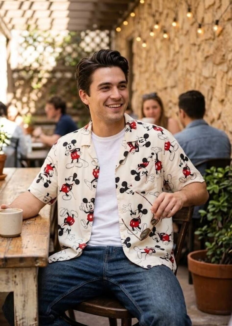 Disney & Friends Camp Shirt Mens Sz XL